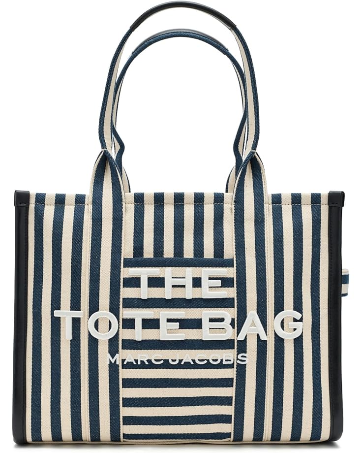 Marc Jacobs Женская большая холщовая сумка-тоут в полоску