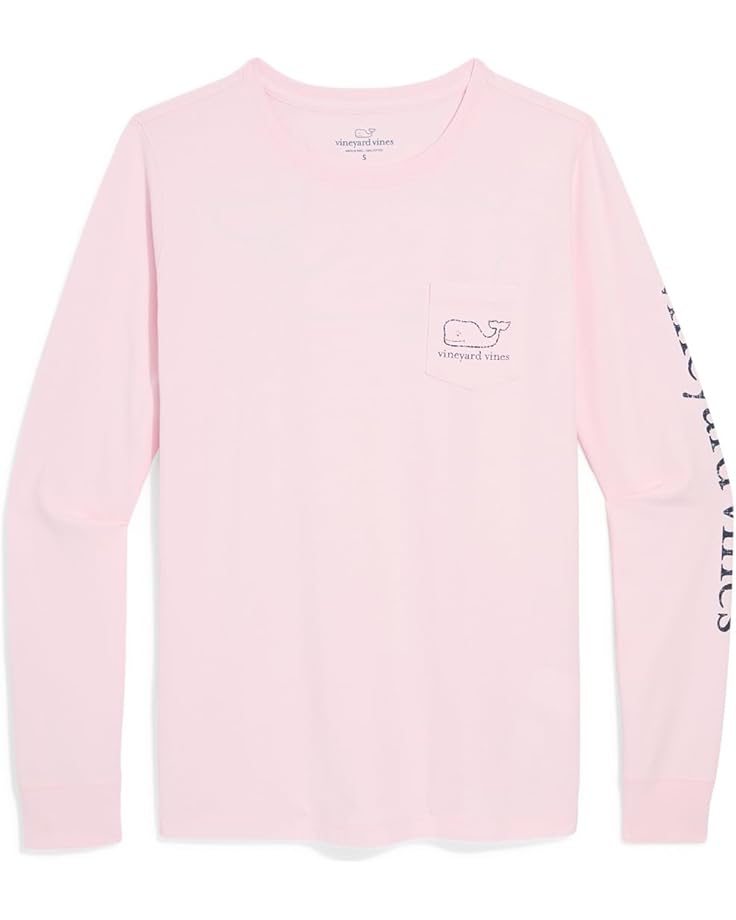 Vineyard Vines Женская футболка с длинным рукавом и принтом кита