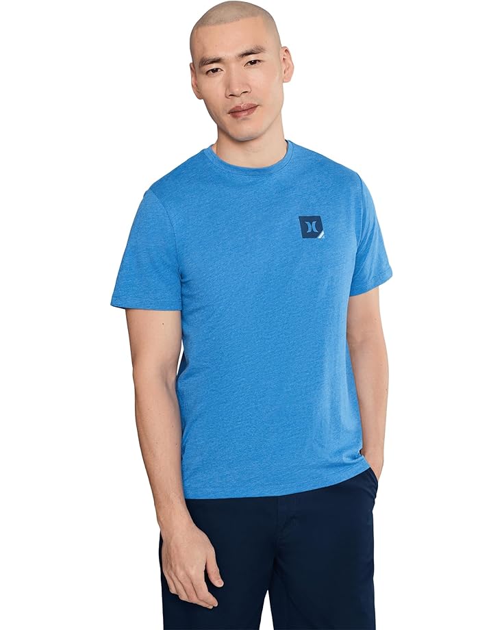 Hurley Мужская рубашка с коротким рукавом в уголке