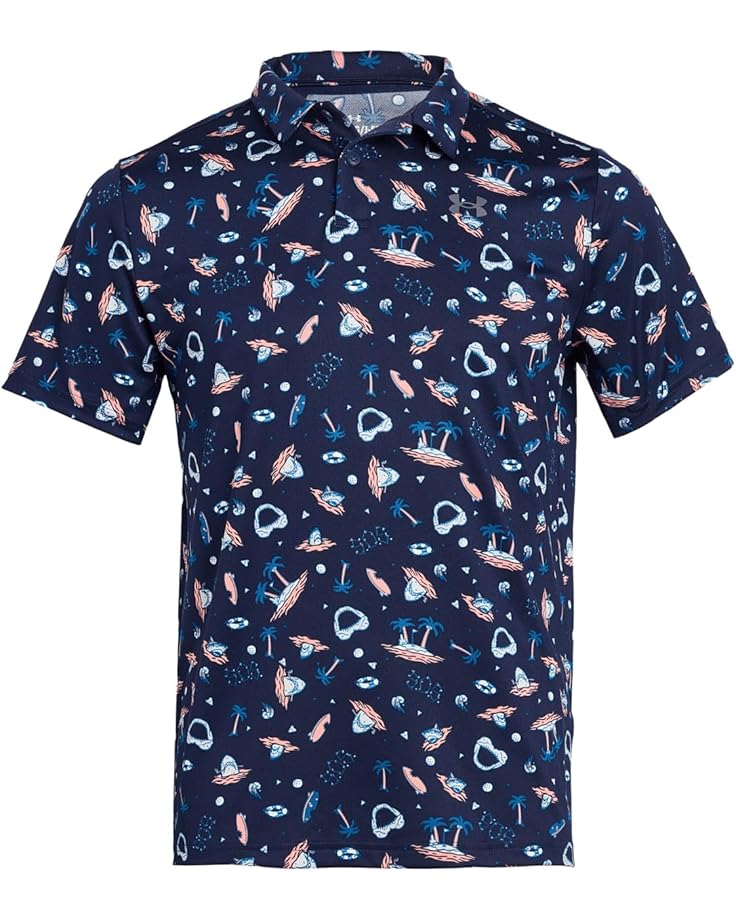 Under Armour Kids Игровое поло для гольфа с принтом Matchplay (Big Kid)