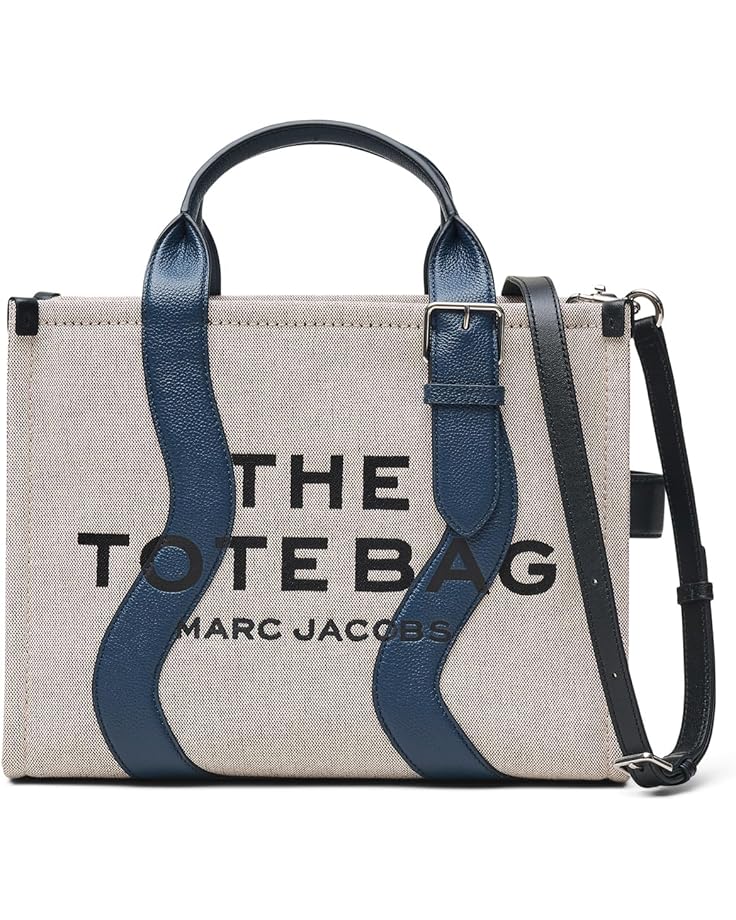 Marc Jacobs Женская волнистая холщовая сумка-тоут среднего размера