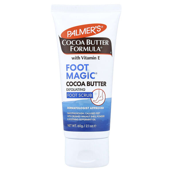 Palmers, Coconut Butter Formula® с витамином E, скраб для ног, волшебный скраб для ног, 60 г (2,1 унции)