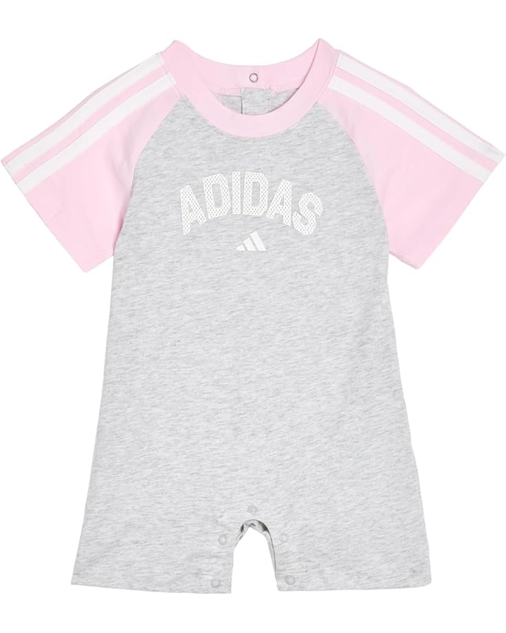 adidas Kids Комбинезон из вереска с рисунком Реглан в 3 полосы (для новорожденных)