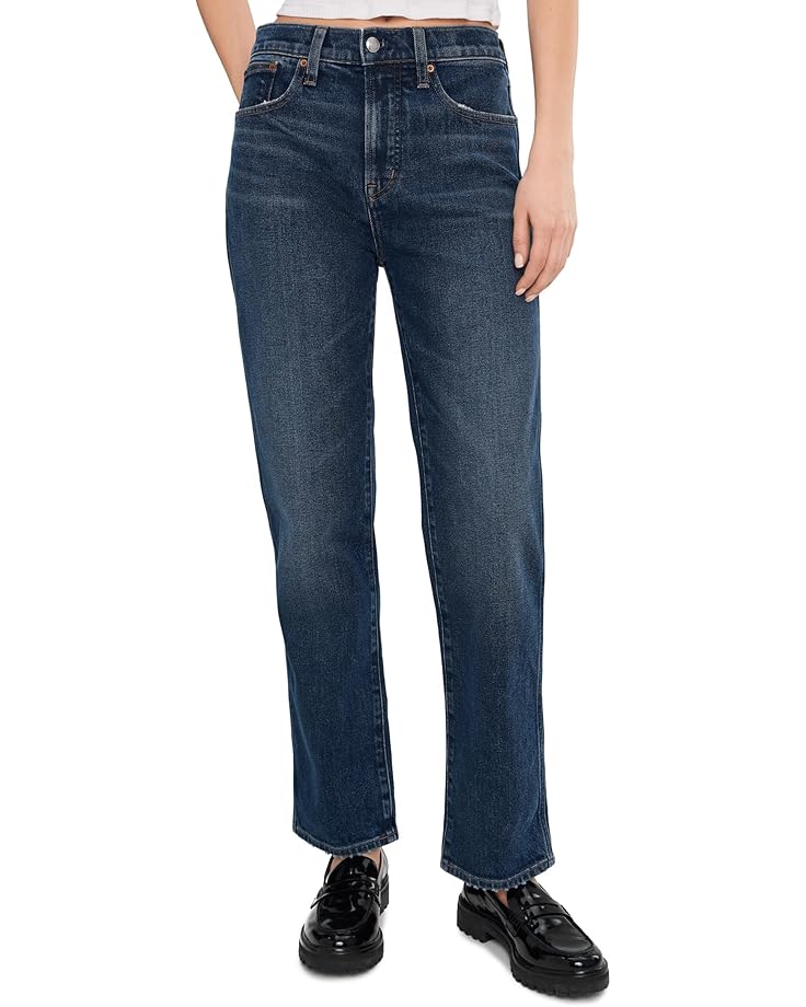Madewell Женские ярусные прямые джинсы в полуночных водах