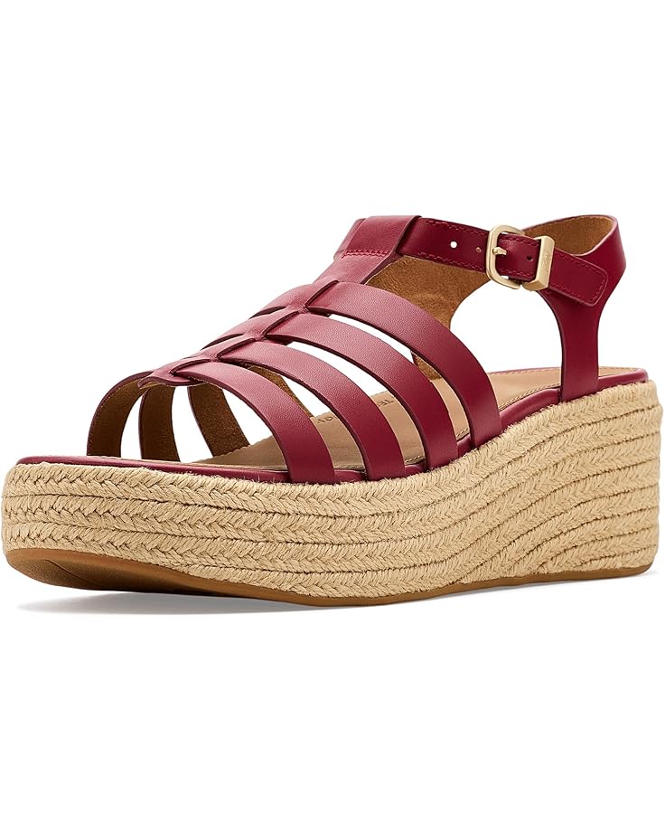 FitFlop Женские босоножки на танкетке из эспадрильи в рыбацком стиле на платформе