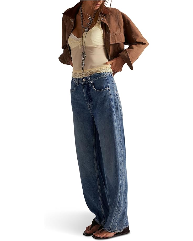 Free People Женские свободные джинсы Truro Baggy Puddle от We The Free