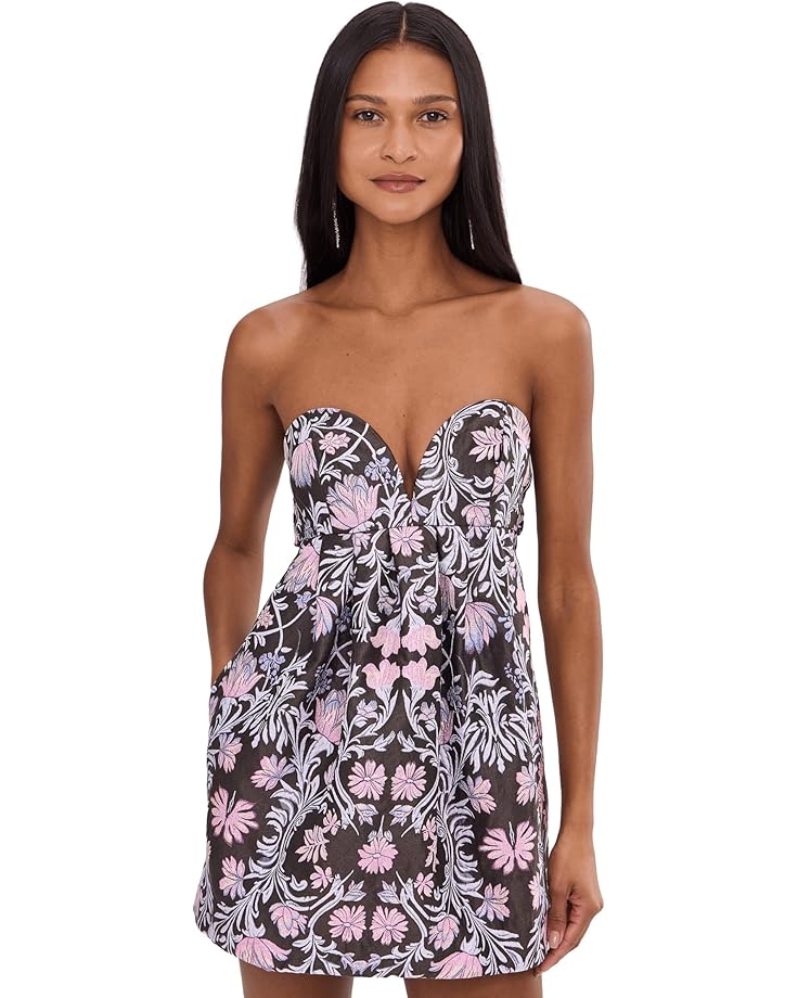 Free People Женское мини-платье Floreo Jacqaurd