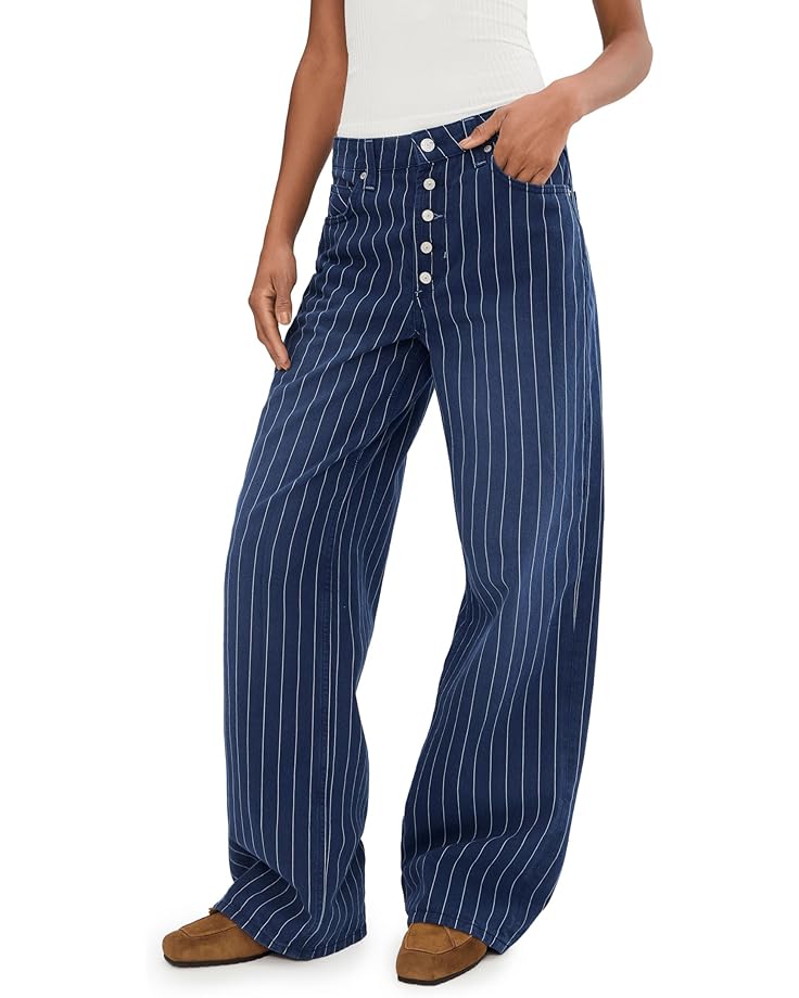 Free People Женские джинсы Nia BF в полоску
