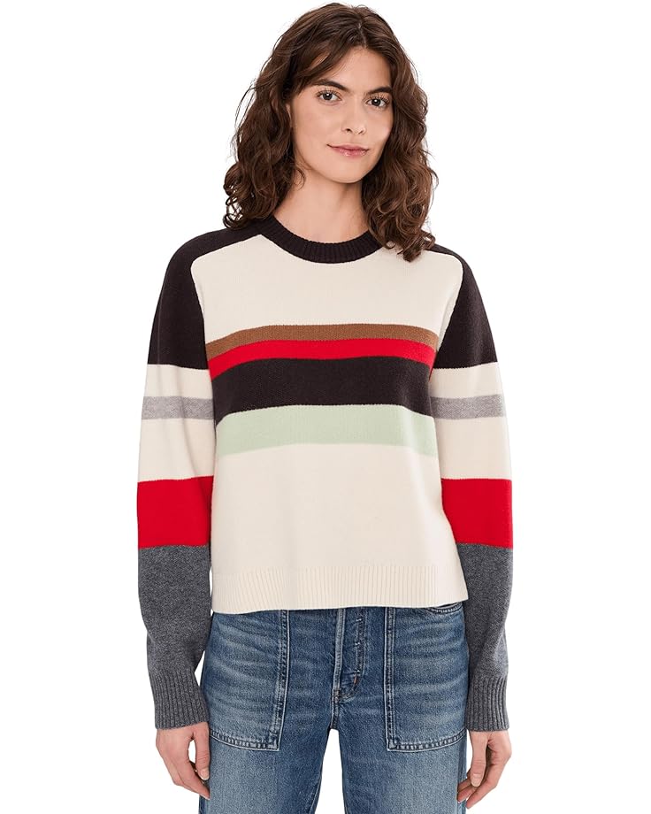 Madewell Женский пуловер реглан Aspen в полоску