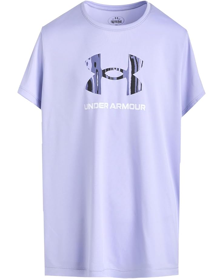Under Armour Kids Технологичный принт с графическим рисунком с коротким рукавом Crew (Big Kid)