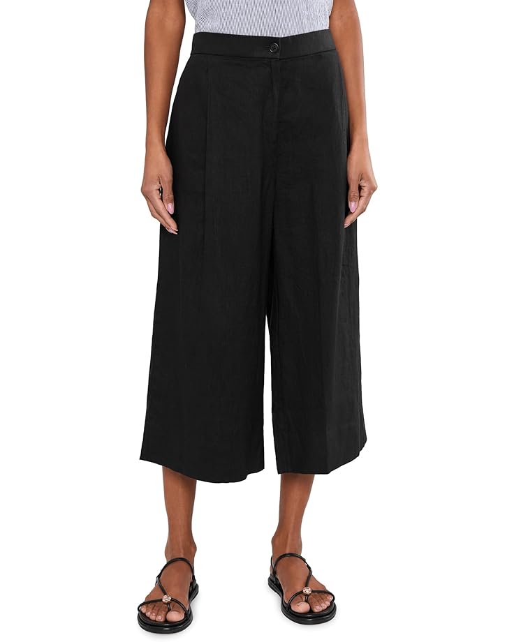 Eileen Fisher Женские широкие укороченные брюки в складку из органического льна
