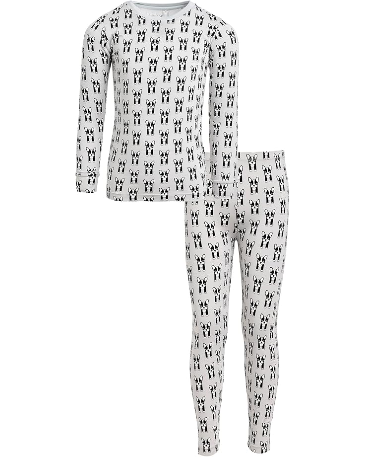 Kickee Pants Kids Пижамный комплект с длинными рукавами и принтом (для малышей / Маленьких детей / больших детей)