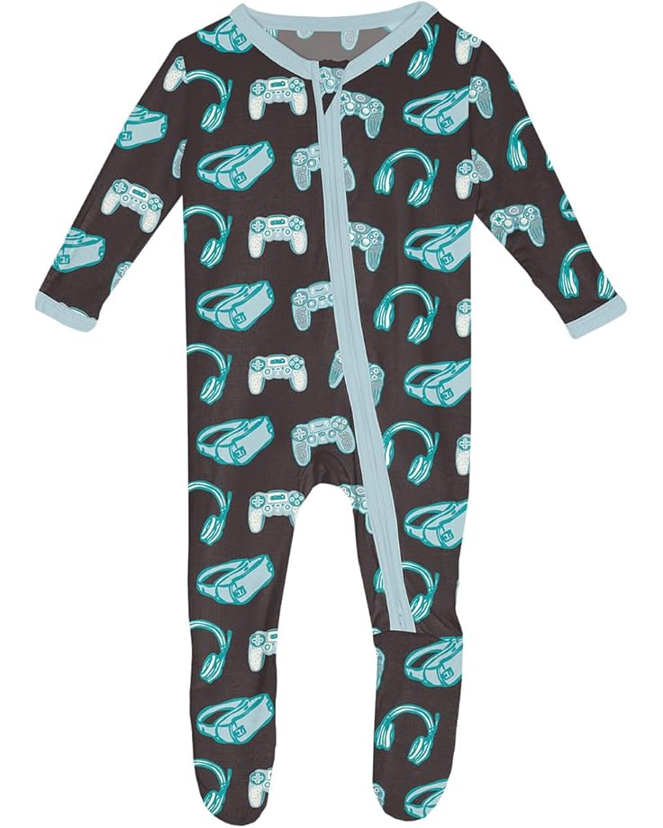 Kickee Pants Kids Футболка с принтом и двухсторонней застежкой-молнией (для младенцев)