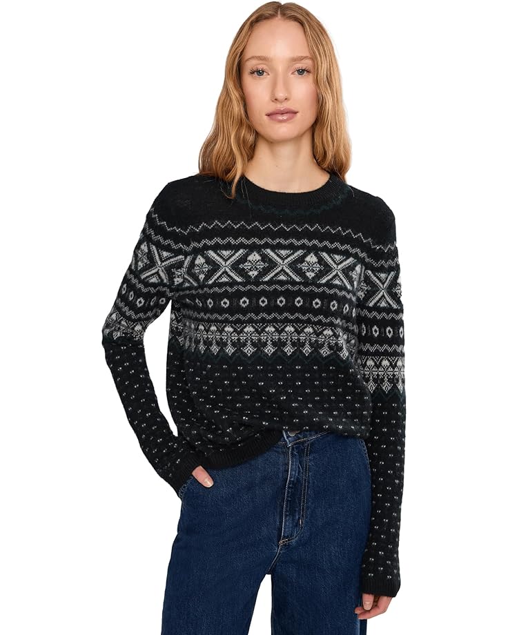 Vince Женский отварной круглый вырез Fair Isle