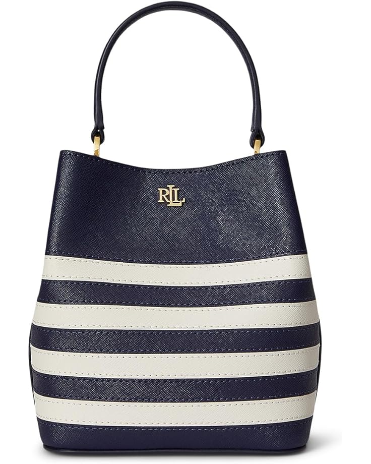 Lauren Ralph Lauren Женская двухцветная кожаная сумка-футляр Small Reese из натуральной кожи