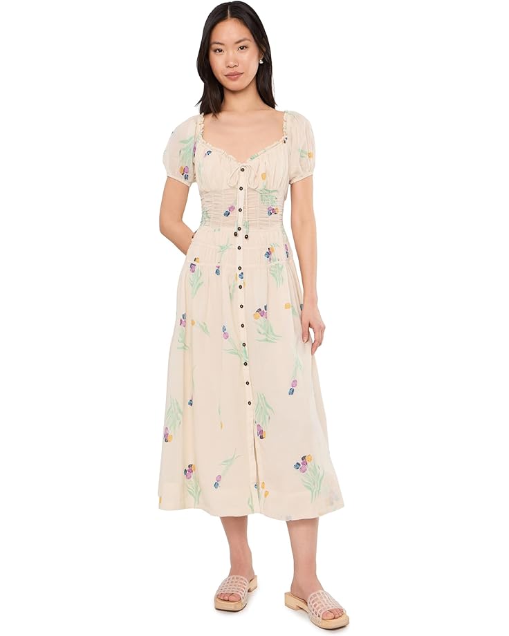 Free People Женское платье миди Complete Me