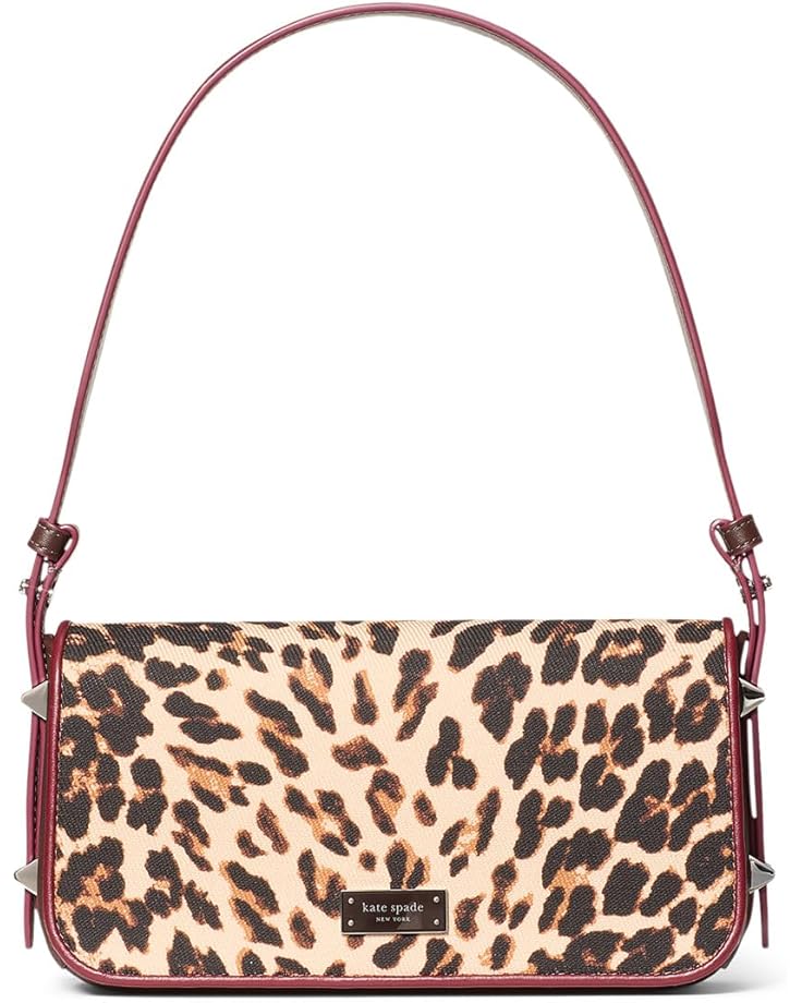Kate Spade New York Женская сумка через плечо из леопардовой ткани Liv Downtown