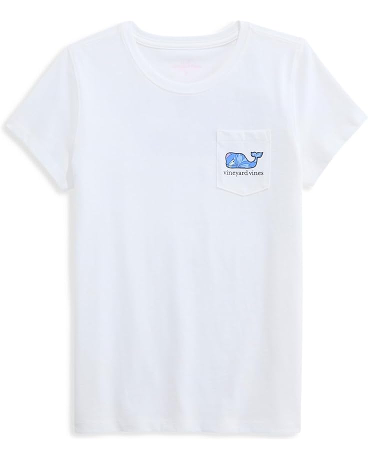 Vineyard Vines Kids Футболка с карманами и коротким рукавом с принтом кита (для малышей / Маленьких детей / больших детей)