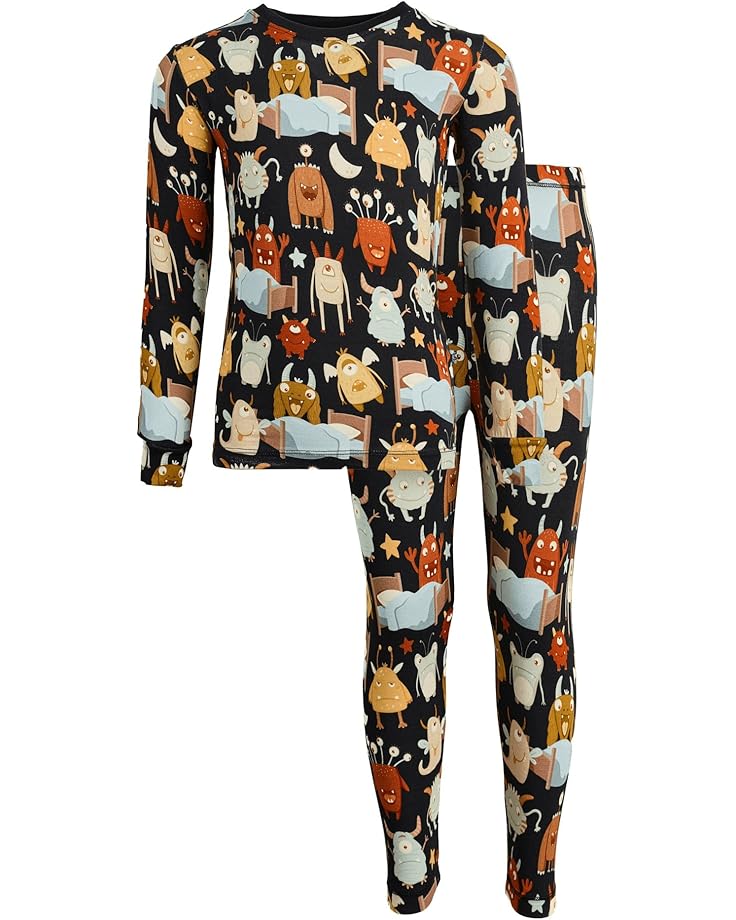 Kickee Pants Kids Пижамный комплект с длинными рукавами и принтом (для малышей / Маленьких детей / больших детей)