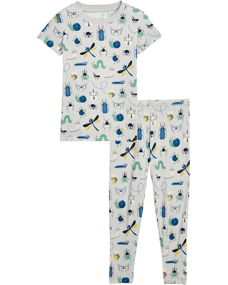 Kickee Pants Kids Пижамный комплект с коротким рукавом и принтом (для малышей / Маленьких детей / больших детей)