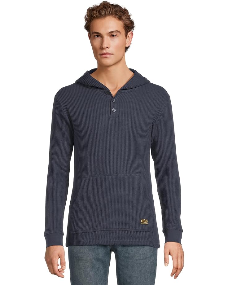 RVCA Мужская дневная рубашка с утепленным капюшоном Henley