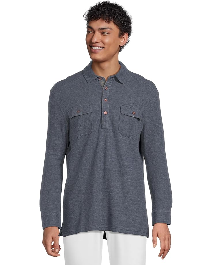 Tommy Bahama Мужское поло Penn Cove с длинным рукавом