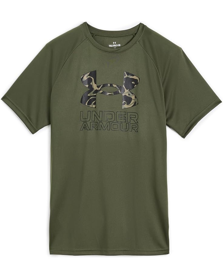 Under Armour Kids Футболка с коротким рукавом с технологичным гибридным принтом (Big Kid)