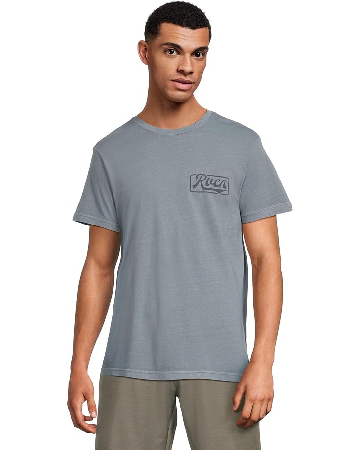 RVCA Мужская рубашка с коротким рукавом в обтяжку