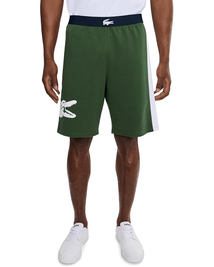 Lacoste Мужские флисовые шорты для отдыха прямого кроя