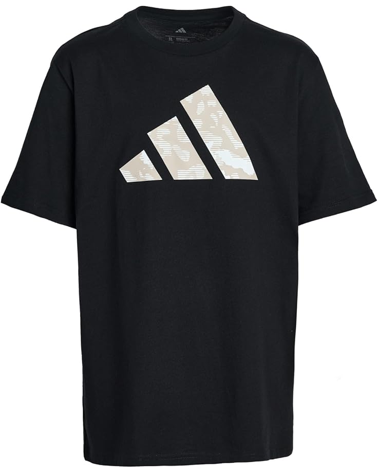adidas Kids Футболка с линзовидным камуфляжным логотипом (Big Kid)