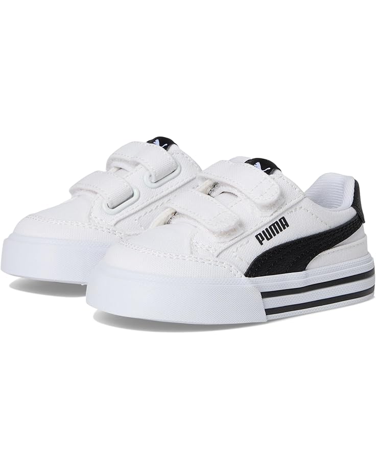 PUMA Kids Классические кроссовки Court из вулканизированной кожи на крючках и петлях (для малышей)