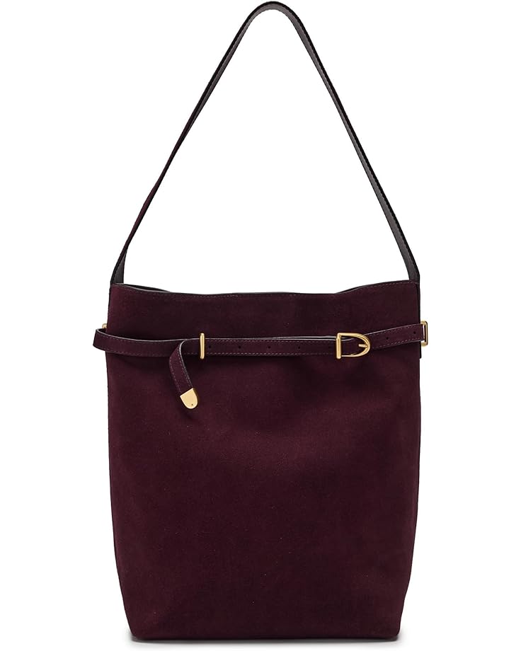 Madewell Женская сумка-ведро Essentials из замши с поясом