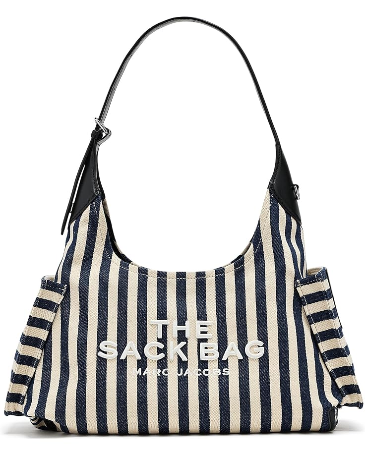 Marc Jacobs Женская холщовая сумка-мешок с поясом в полоску