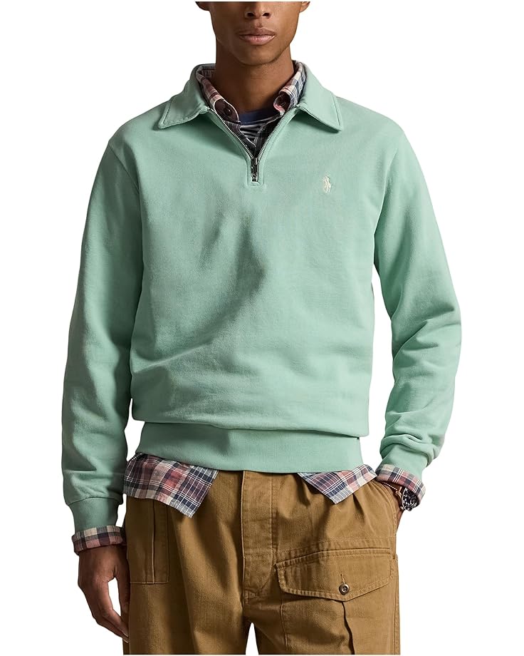Polo Ralph Lauren Мужская флисовая толстовка с петлевой застежкой на четверть молнии