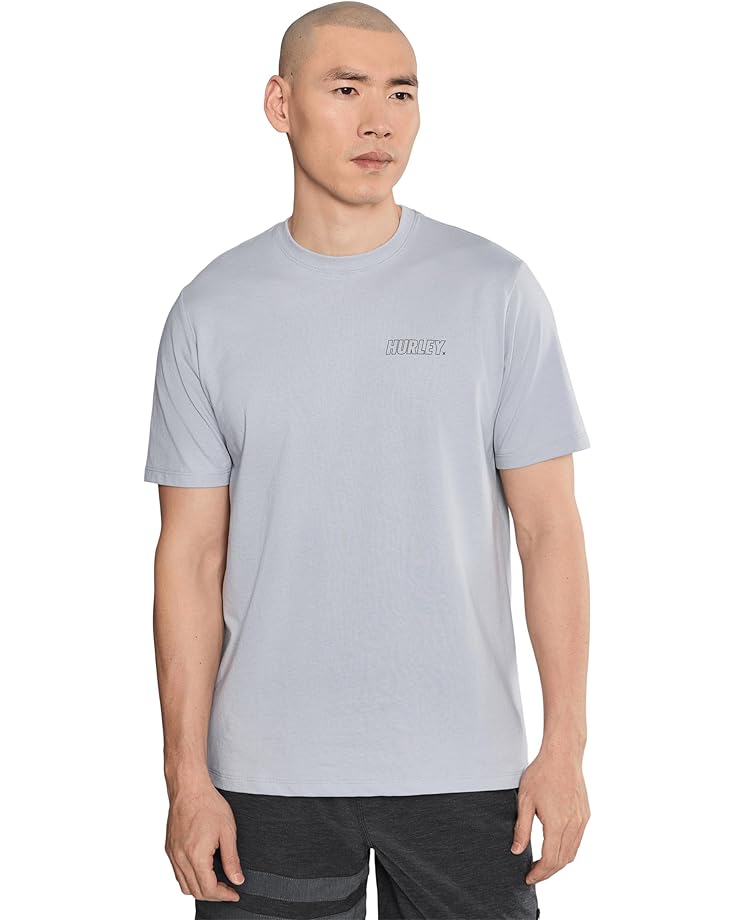 Hurley Мужская рубашка с коротким рукавом на подкладке H2o Dri Fastlane