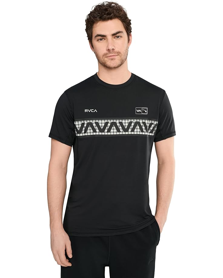 RVCA Мужская спортивная куртка Hawaii с коротким рукавом и вентиляционным отверстием