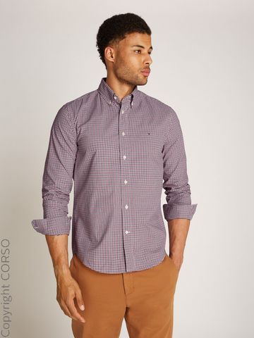 Tommy Hilfiger B-рубашка Flex Poplin Gingh C33937046-4288