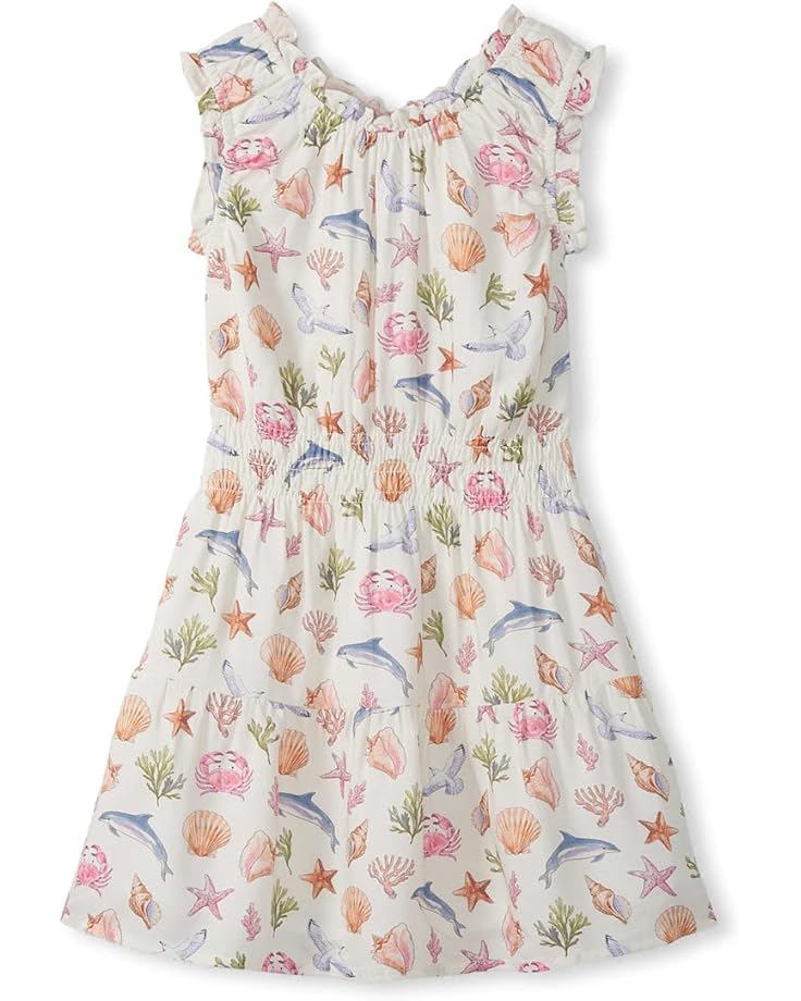 Hatley Kids Винтажное платье в сборку Sea Life (для малышей / Маленьких деток /больших деток)