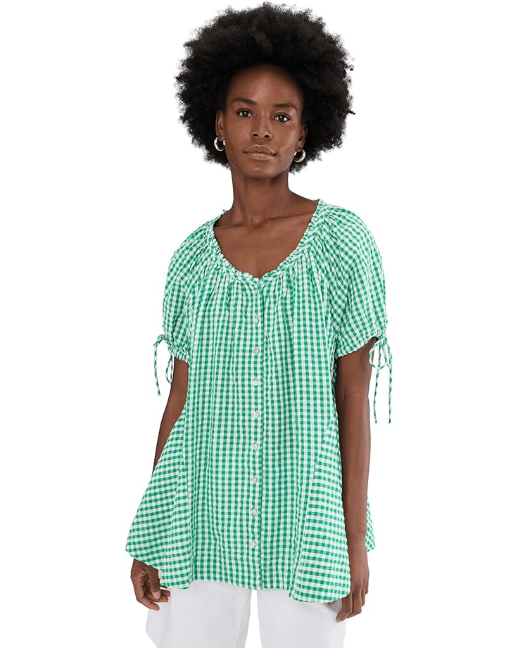 Free People Женская туника в клетку Farley