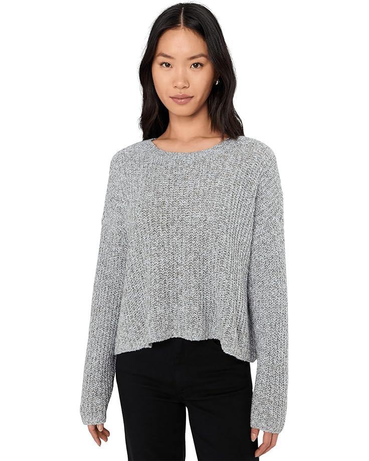 Eileen Fisher Женский свитер с круглым вырезом из перуанского хлопка Cloud Twist