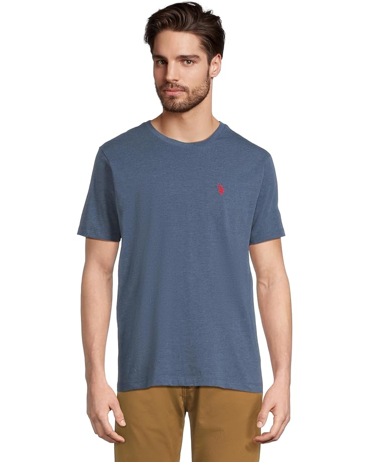 U.S. POLO ASSN. Мужская футболка с круглым вырезом и маленьким пони