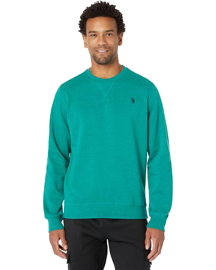 U.S. POLO ASSN. Мужская флисовая толстовка с круглым вырезом и длинным рукавом Popover