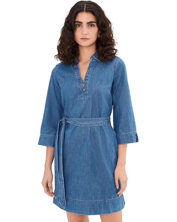 Tommy Bahama Женское джинсовое короткое платье с рукавом 3/4