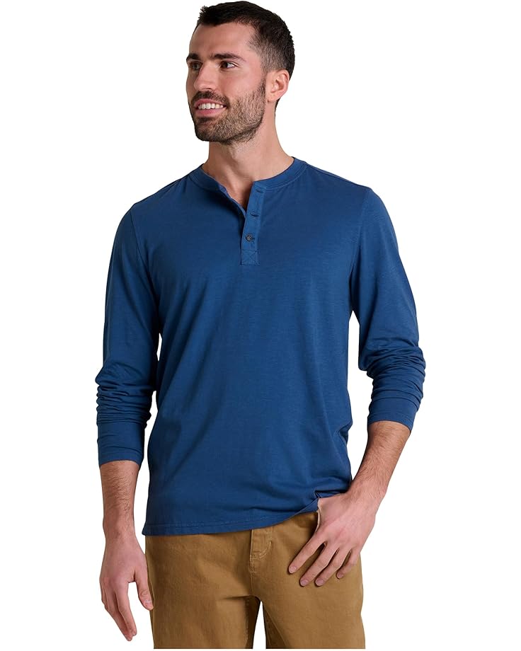 Toad&Co Мужская футболка Primo с длинным рукавом Henley