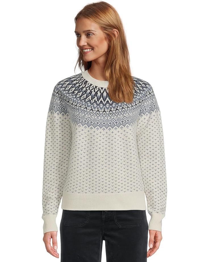 Vineyard Vines Женский шерстяной свитер Fair Isle Crew из смеси шерсти