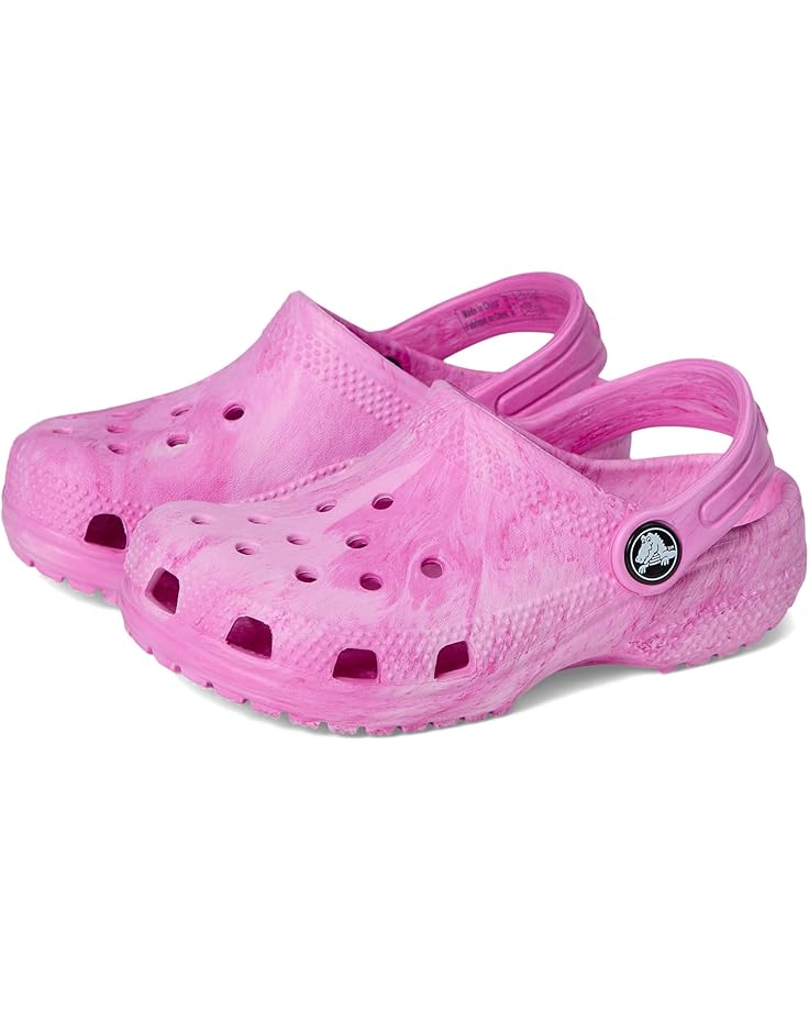Crocs Kids Классические сабо Tie-Dye с мраморной отделкой (для малышей)