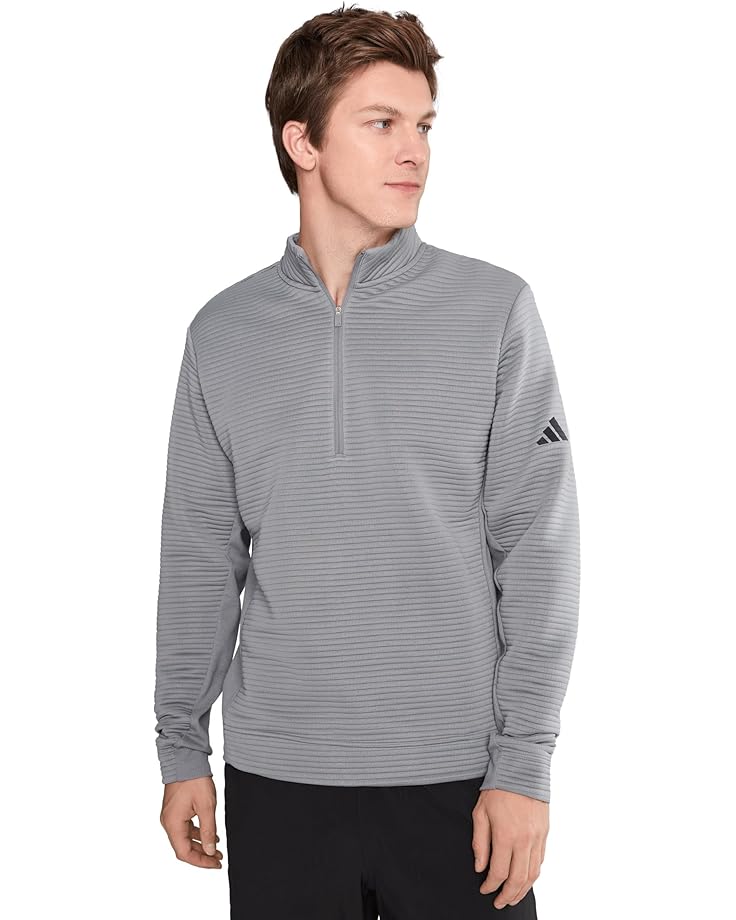 adidas Golf Мужской текстурированный пуловер Ultimate365 DWR с застежкой на четверть молнии