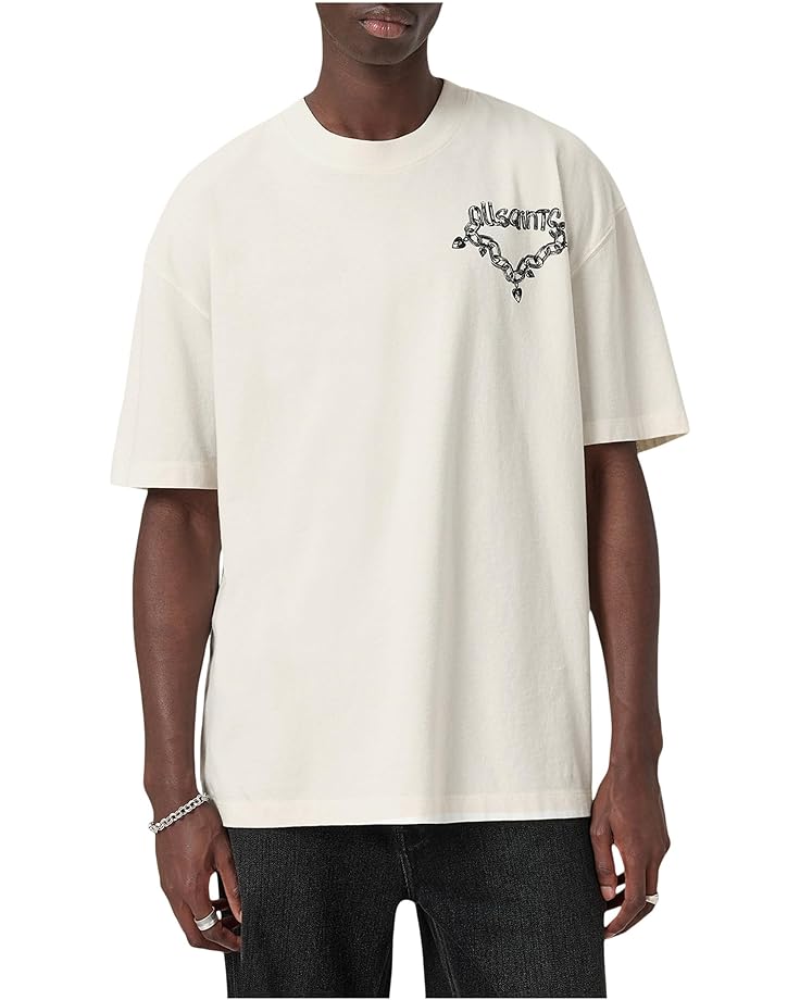 AllSaints Мужская футболка с коротким рукавом Drip Crew