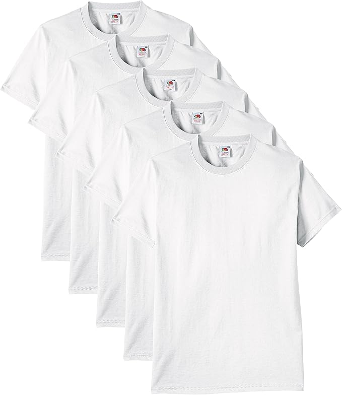 Fruit of the Loom мужские футболки Heavy Cotton, набор из 5 штук