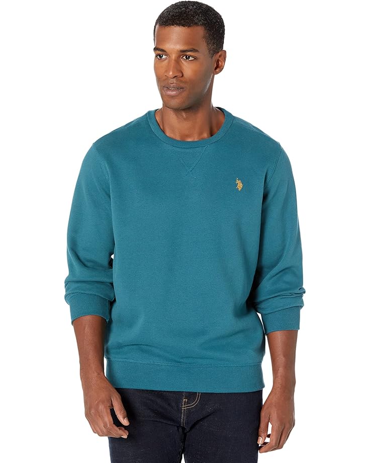 U.S. POLO ASSN. Мужская флисовая толстовка с круглым вырезом и длинным рукавом Popover